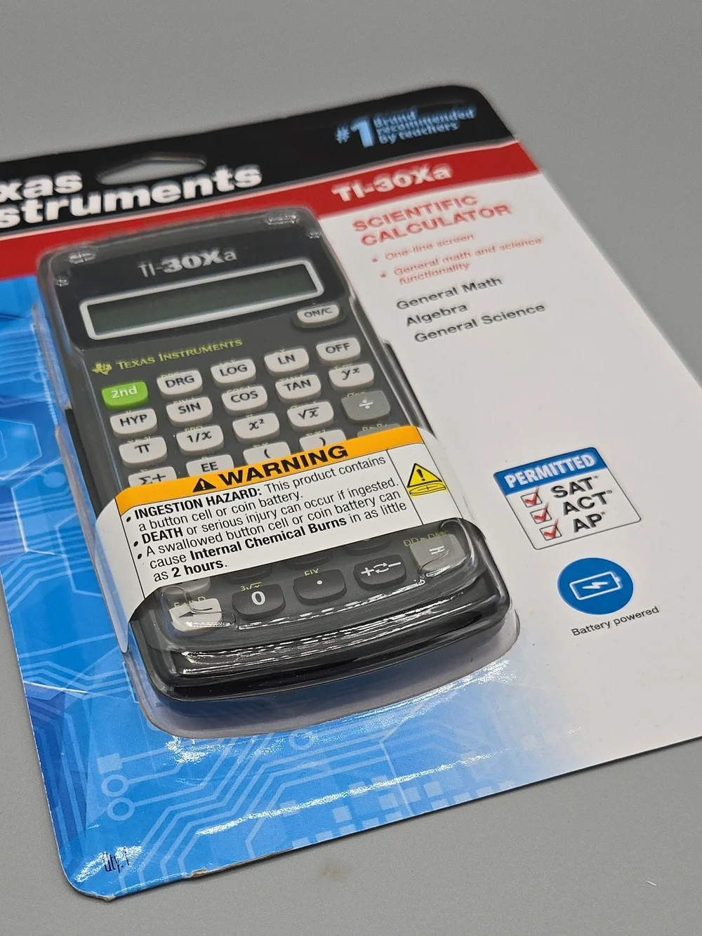 Texas Instruments TI-30Xa Scientific Calculator - Black
